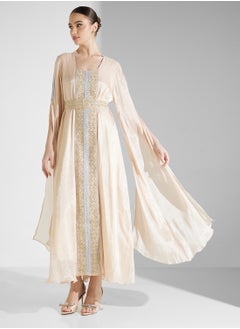 hayas closet Cape Sleeve Belted  Moroccan Dress  - Image 4