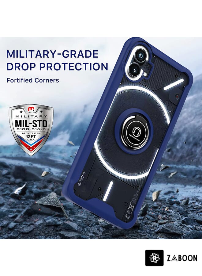 Zaboon غطاء حماية لهاتف ناثينغ 1 سلسلة Q شادو 1 TPU + PC مع حامل حلقة - Image 5