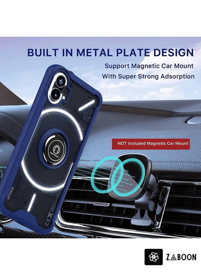 Zaboon غطاء حماية لهاتف ناثينغ 1 سلسلة Q شادو 1 TPU + PC مع حامل حلقة - Image 4