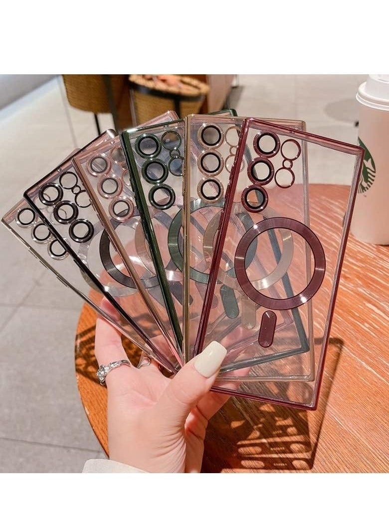 JAJEEK Samsung Galaxy S24 Ultra Case Cover, Magnetic Support Wireless Charging, Anti-Scratch Shockproof Full Camera Protection Case for Samsung Galaxy S24 Ultra 6.8-inch - Image 5