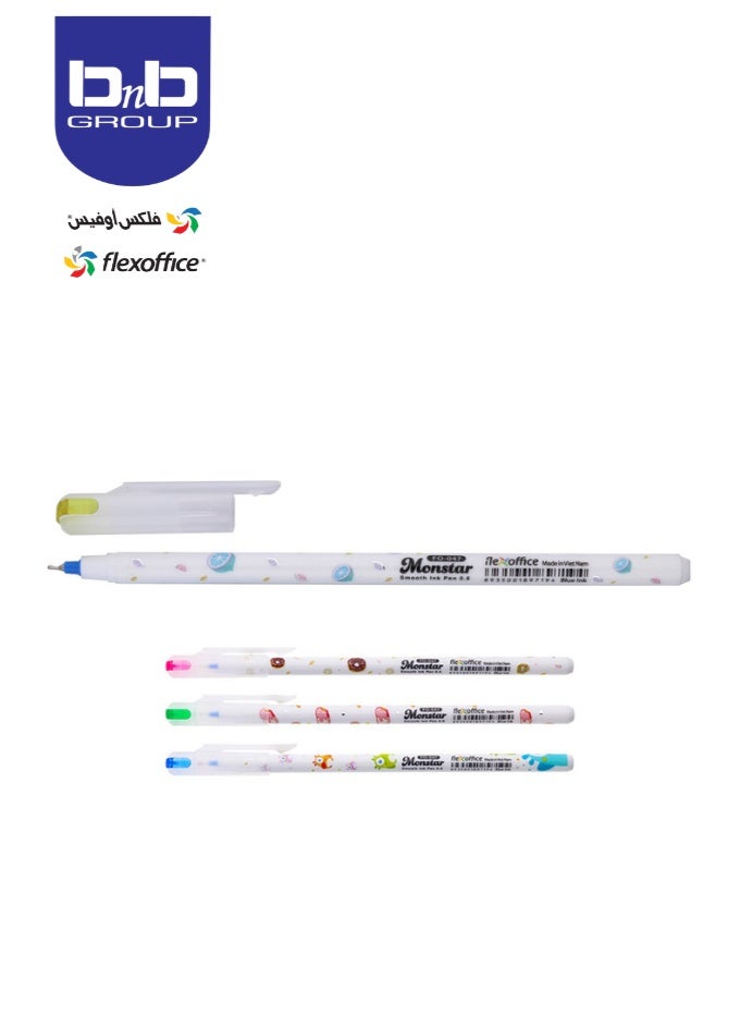 flexoffice monstar smooth ink pen/50pcs soft and smooth writing - Image 2