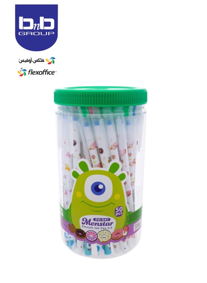 flexoffice monstar smooth ink pen/50pcs soft and smooth writing - Image 4