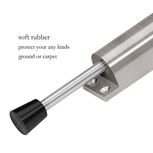 CertBuy 2 Pack Kickdown Door Stop, CertBuy Stainless Steel Easy Step Door Stopper Spring Loaded Telescopic Door Stopper, Adjustable Door Locks Holder Stop/Release by Foot - Image 2
