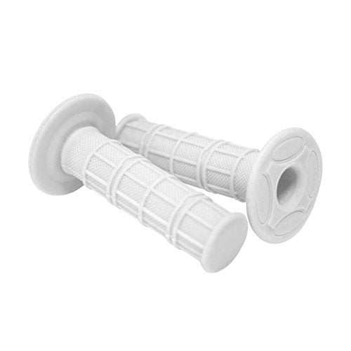 JRL 7/8" Practical Motorcycle Hand Grips Dirt Bike Motocross Gel Handlebar 2Pc- White - Image 4