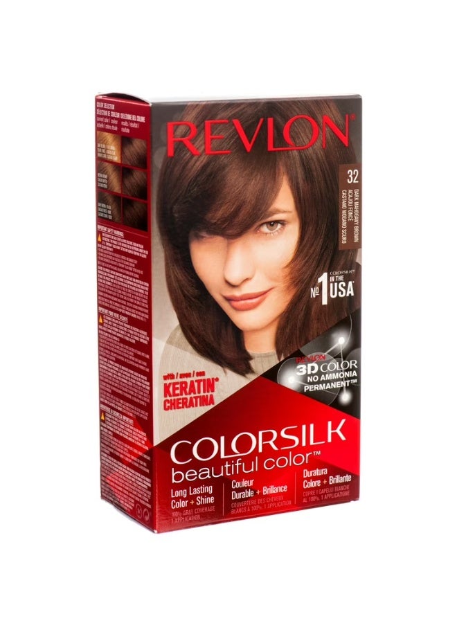 Revlon COLORSILK DARK MAHOGANY BROWN 32