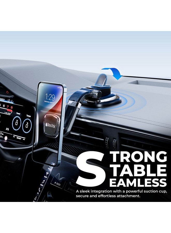بيستريكس حامل هاتف للسيارة مغناطيسي للسيارة حامل هاتف للسيارة متوافق مع Iphone 15 14 13 12 11Pro Xr Xs Pro Max Galaxy S24 23 22 21 20 Ultra Note S8 S9 S10 وجميع الهواتف الذكية - Image 3