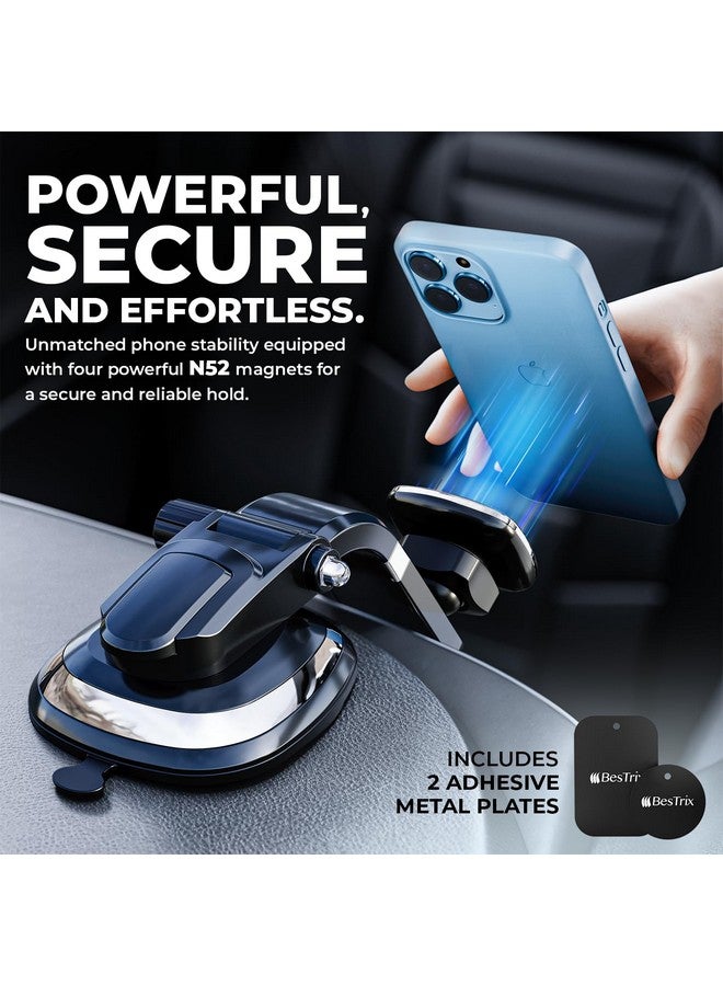 بيستريكس حامل هاتف للسيارة مغناطيسي للسيارة حامل هاتف للسيارة متوافق مع Iphone 15 14 13 12 11Pro Xr Xs Pro Max Galaxy S24 23 22 21 20 Ultra Note S8 S9 S10 وجميع الهواتف الذكية - Image 2