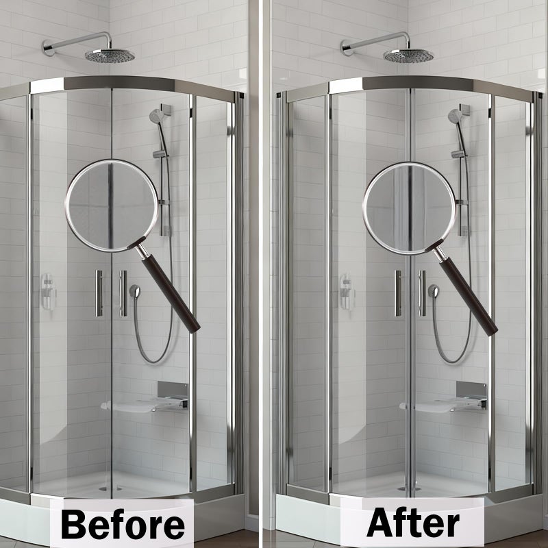 SUCOHANS 10 Feet Shower Door Side Seal Strip for 3/8" (10mm) Glass, Frameless Shower Door Side Silicone Seal Strip for Bathroom Showers Water Guard Sweep Barrier - Image 5