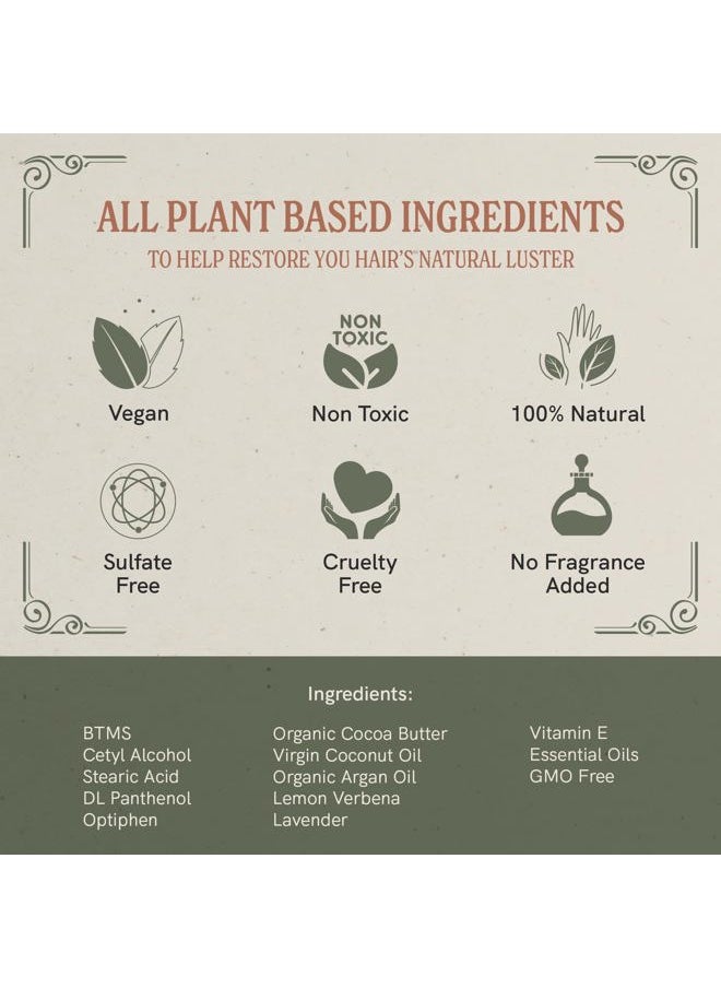 J·R·LIGGETT'S Hair Conditioner Bar - Dry Bar For Curly Hair - Plant Based Ingredients - Zero Waste, Sulfate & Cruelty-Free Conditioner - 1.75 Ounces  - Image 2