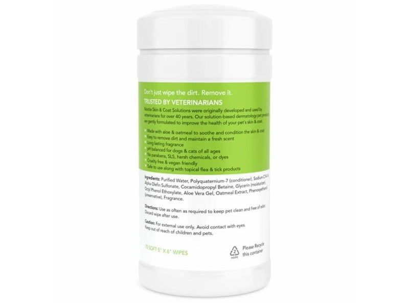 Nootie Waterless Shampoo Wipes for Dogs & Cats - Long Lasting Cucumber Melon Fragrance - Sold in Over 10,000 Vet Clinics and Pet Stores Worldwide, Made in USA - 70 Count - Image 2