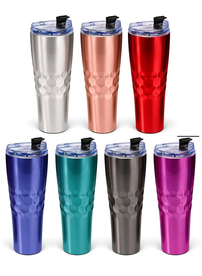Primula Triple Layer 20 oz Hot or Cold Thermal Drink Tumbler (Pastel Coral) - Image 3