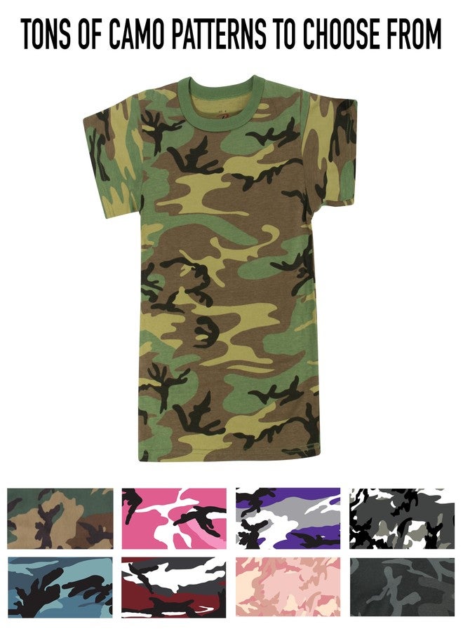 Rothco Kids Camo T-Shirt - Comfortable Outdoor Camouflage Short Sleeve Crew Neck Tee Shirt, Baby Pink Camo, XS - Image 4