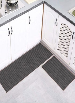 طقم سجاد مطبخ مكون من قطعتين بتصميم خطي يمتص الماء بسرعة 120 × 40 و60 × 40 سم - pzsku/ZF8CFB5ADD84617498D62Z/45/_/1670585909/a506146b-0a21-4d63-90e6-1de775cc3b71