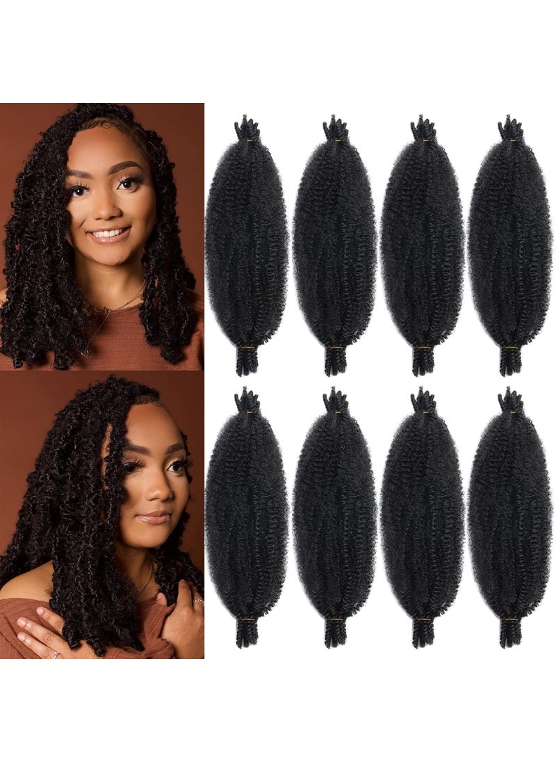 poetically 16 Inch Springy Afro Twist Hair 8 Packs Marley Twist Braiding Hair PreSeparated Spring Twist Hair for Soft Butterfly Locs Crochet Hair Kinky Twist Hair Afro Twist Hair Extensions for Black Women 