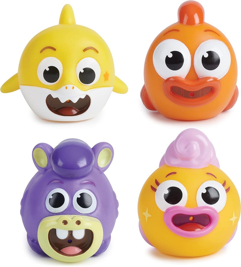 WowWee Baby Shark Bath Squirt Toy 4-Pack Big Show! - Image 2