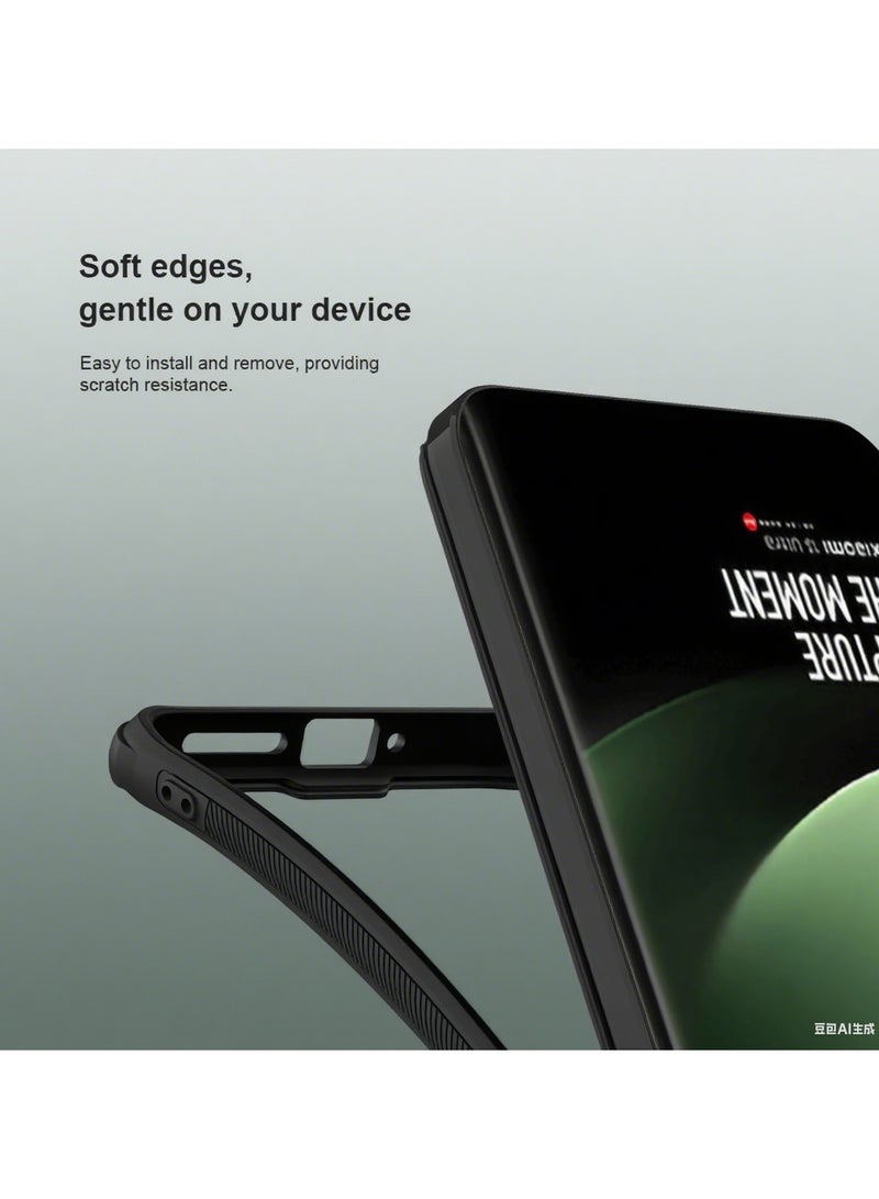 Nillkin For Xiaomi 14 Ultra Case, TPU Shockproof Airbags Bumper, Matte Anti-Fingerprint Back Cover, Side Anti-Slip Handle Slim Fit Mobile Phone Case - Image 5