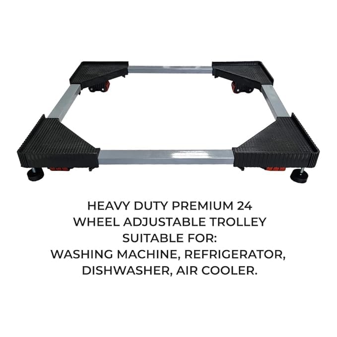 SIMNANI Venture Heavy Duty 24 Wheel Adjustable Washing Machine Dishwasher Refrigerator Fridge StandTrolley 500 Kg  - Image 3