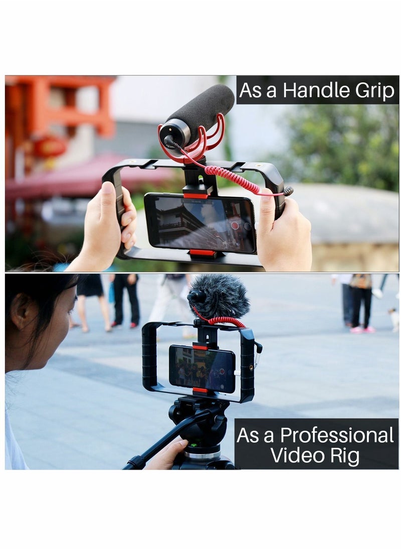 Y&D Filmmaking Case, U Rig Pro Smartphone Video Rig, mobile phone handheld recording video shooting live rabbit cage, VL49 RGB Lights  - Image 3