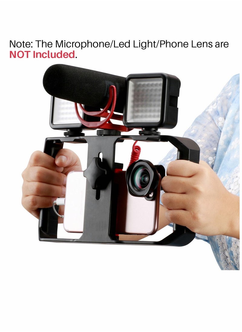 Y&D Filmmaking Case, U Rig Pro Smartphone Video Rig, mobile phone handheld recording video shooting live rabbit cage, VL49 RGB Lights  - Image 2