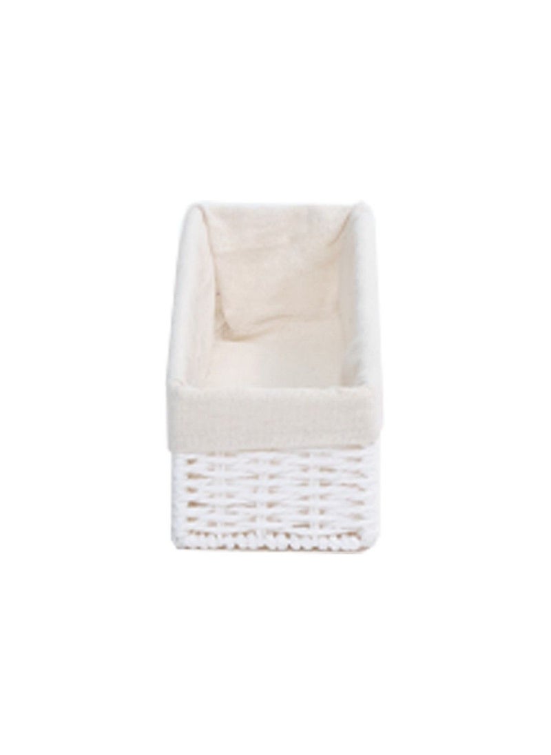 Homesmiths Storage Basket White With Liner - L32 X W10 X H8 Cm - Image 2