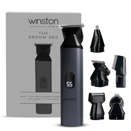 Winston All-in-One Full Body Trimmer for Men - Groom 360 | 6 in 1 Multi Grooming Trimming Kit, Nose, Beard and Body Trimmer | IPX7 Waterproof Design | 160 Min Cordless Runtime - Image 1