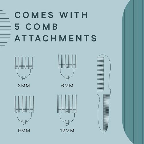 Winston All-in-One Full Body Trimmer for Men - Groom 360 | 6 in 1 Multi Grooming Trimming Kit, Nose, Beard and Body Trimmer | IPX7 Waterproof Design | 160 Min Cordless Runtime - Image 5