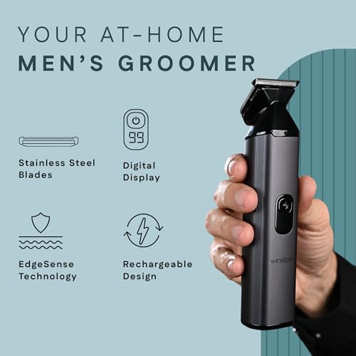 Winston All-in-One Full Body Trimmer for Men - Groom 360 | 6 in 1 Multi Grooming Trimming Kit, Nose, Beard and Body Trimmer | IPX7 Waterproof Design | 160 Min Cordless Runtime - Image 3