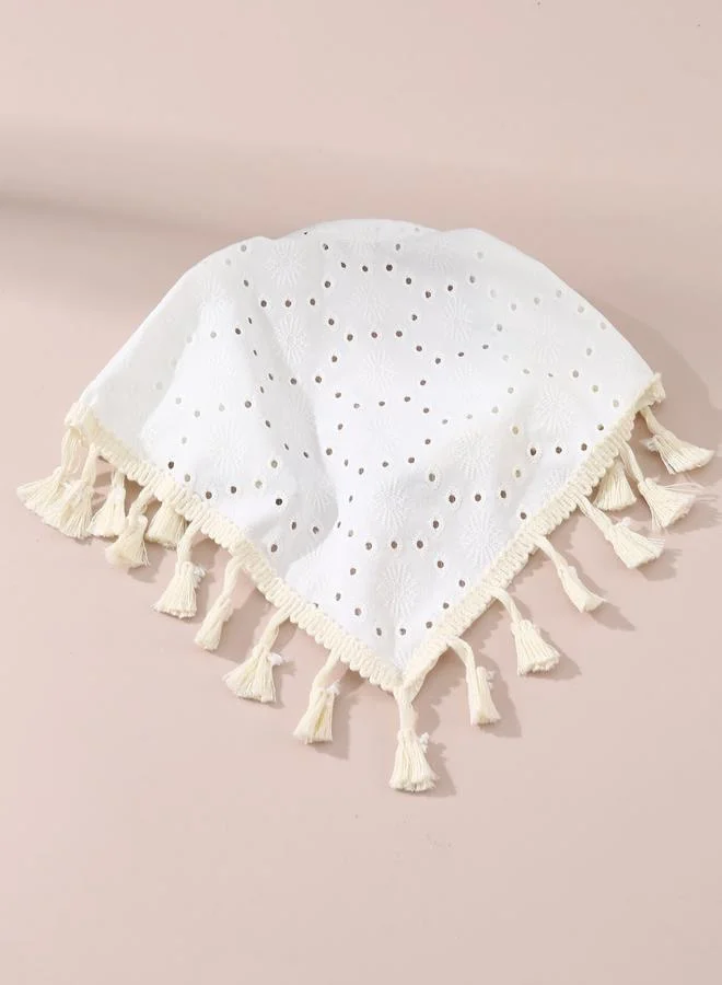 Take Two Take Two Triangle Headscarf with Tassel Trim