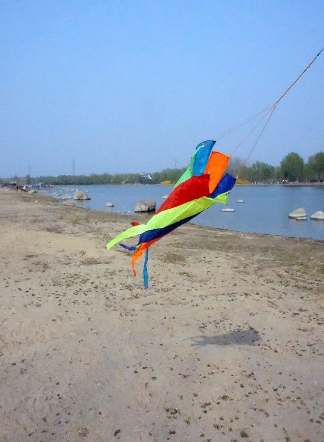 Besra Colorful Kite Tail Outdoor Garden Windsock Spinner Spiral Waterproof Kite Accessories - Image 3