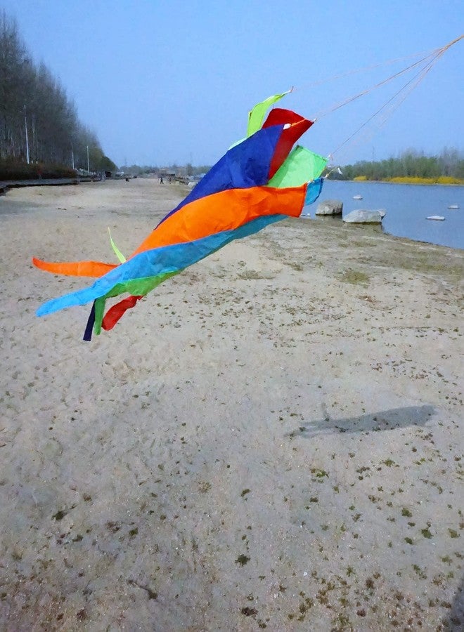Besra Colorful Kite Tail Outdoor Garden Windsock Spinner Spiral Waterproof Kite Accessories - Image 4