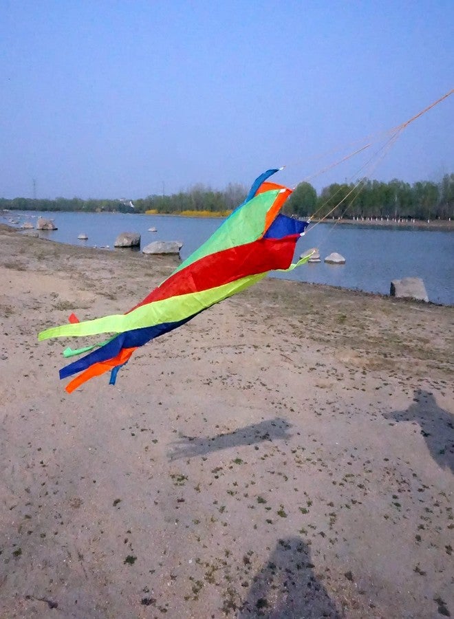 Besra Colorful Kite Tail Outdoor Garden Windsock Spinner Spiral Waterproof Kite Accessories - Image 5