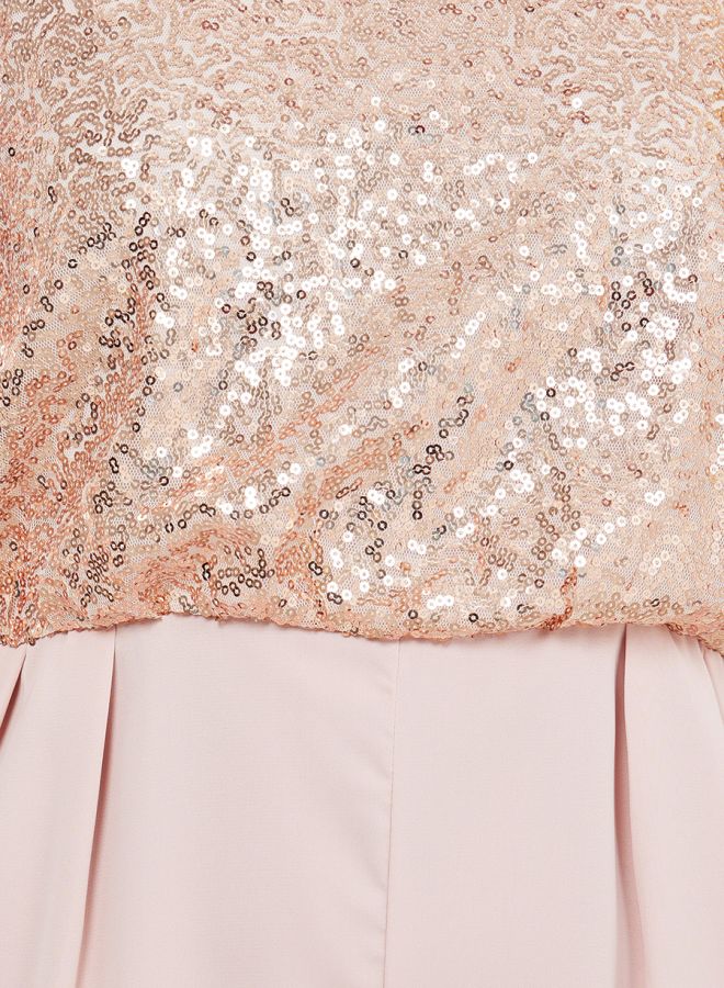 Styli Sequin Detail Wide Leg Jumpsuit  - Image 3