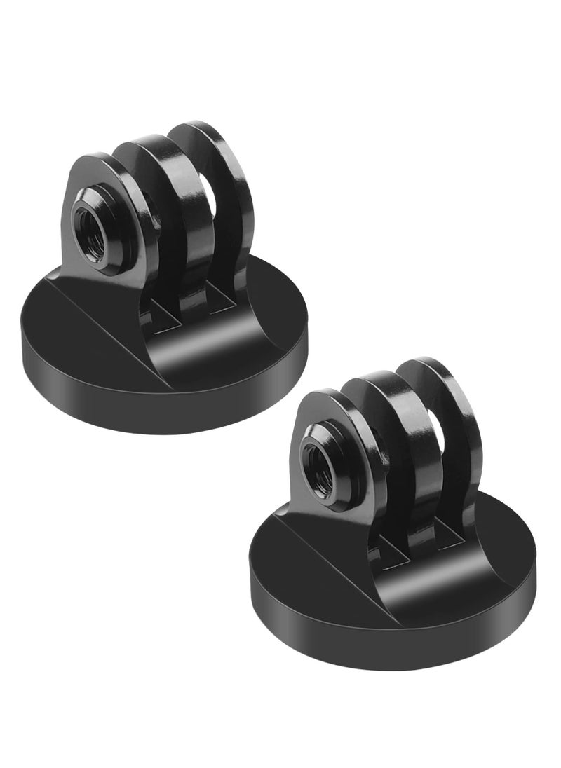 Excefore - 1/4 Tripod Mount Adapter Compatible for Gopro, 2 Pack 1/4 20 Aluminum Adapter Mount for Tripod Compatible with Gopro Hero 11,10, 9, 8, 7, 6, 5, 4, 3+, 3, 2, 1 HD, DJI Osmo Action and More - Image 1