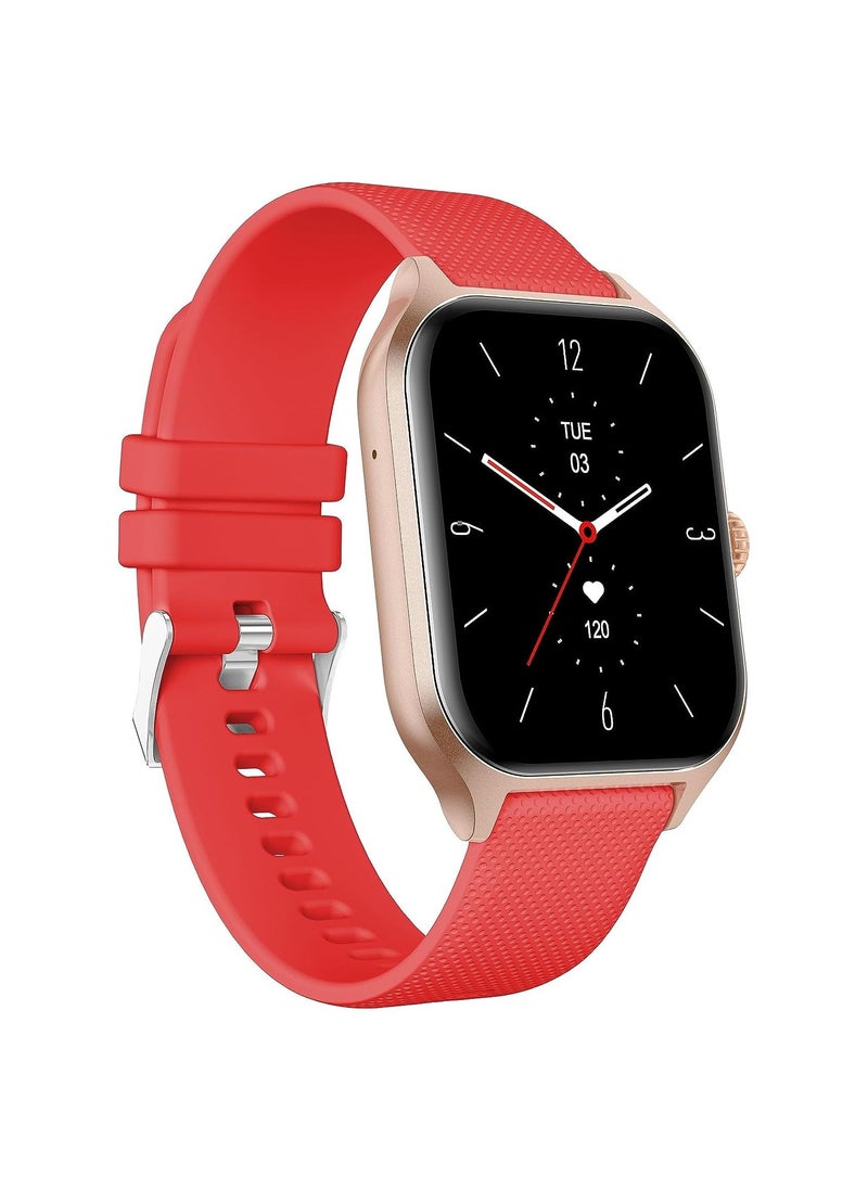 Xcell - Xcell G7 Talk Professional Smart watch,1.96 HD Screen, Heart Rate,BP,Oxygen Monitoring, Receive & Make Calls, Water Resistance: IP67, 1 Week Battery Life,Compatibility iOS-Android-Red - Image 1