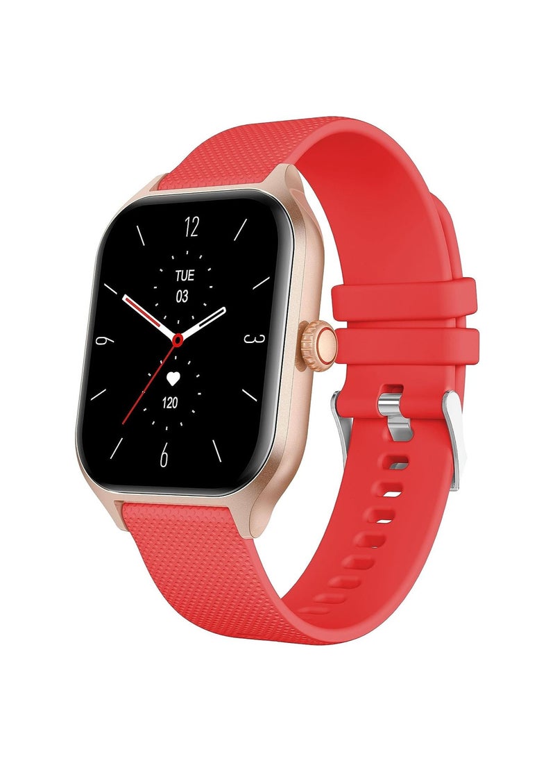 Xcell - Xcell G7 Talk Professional Smart watch,1.96 HD Screen, Heart Rate,BP,Oxygen Monitoring, Receive & Make Calls, Water Resistance: IP67, 1 Week Battery Life,Compatibility iOS-Android-Red - Image 1