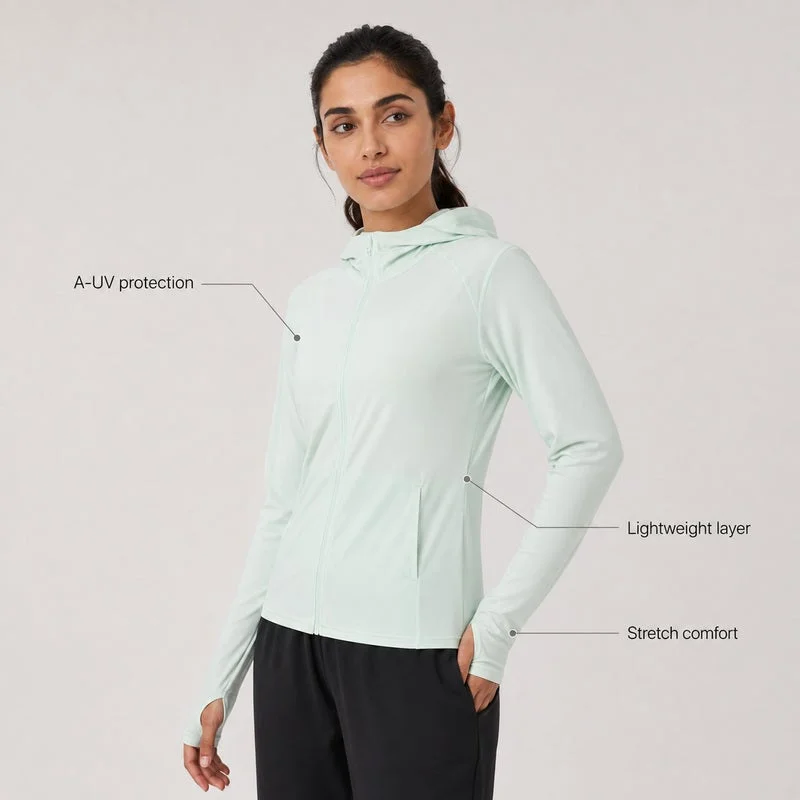 Anta green A-UV Protect Women's Knit Track Top for Women | Best Price UAE