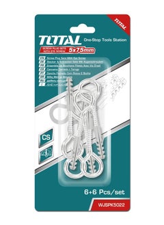 TOTAL TOTAL Screw Plug Sets With Eye Screw 5 x 75mm WJSPK5022  - Image 2