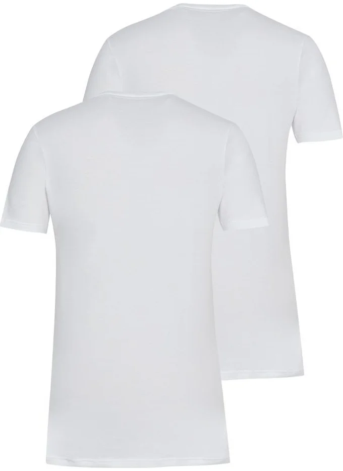 Blackspade Tender Cotton 2-Pack Short Sleeve White T-Shirt 9675