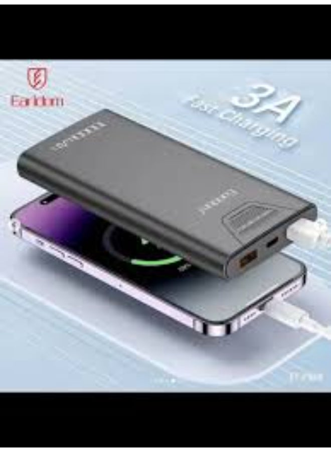 Earldom PB68 10000mAh Power Bank, 2 Ports - LED Display, Black - Image 3