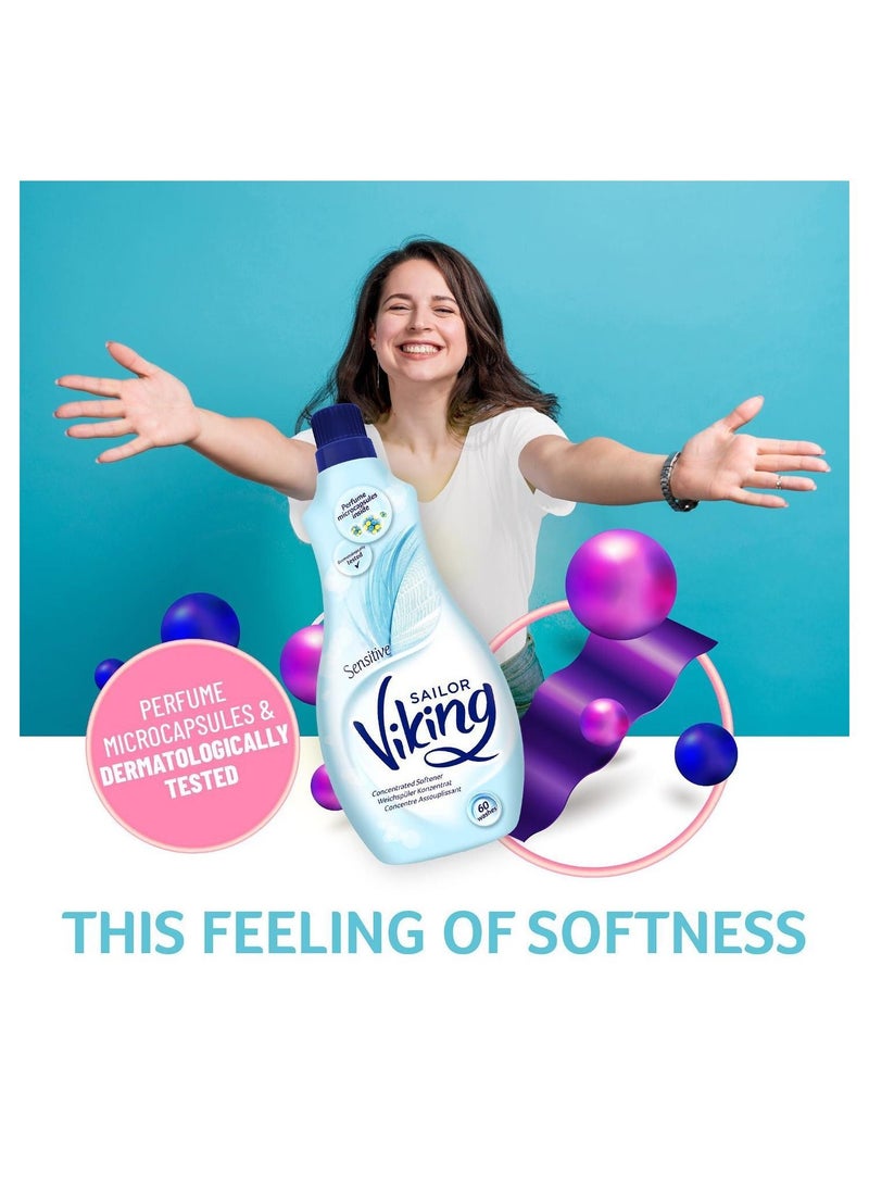 Sailor Viking - Sailor Viking Sensitive Concentrated Fabric Softener with Perfume Microcapsules  1440 ML - Image 1