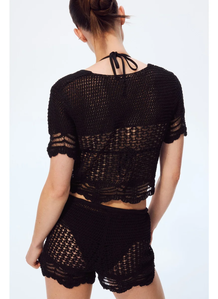 H&M Crochet-Look Beach Top