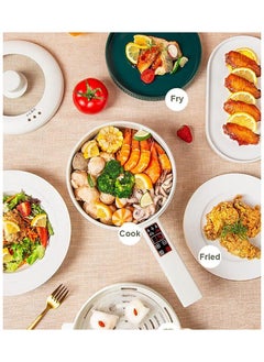 Generic Electric Hot Pot with Steamer | Non-Stick Multi-Functional Cooker | 2L Electric Skillet, Saucepan, Frying Pan for Ramen, Eggs, Noodles, Steak, Fried Rice, Sautéing, Steaming & Soups | Portable for Home & Dorm Use  - Image 4