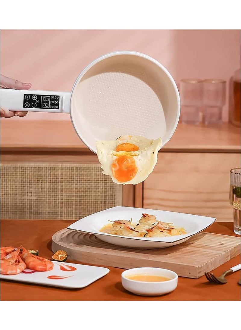 Generic Electric Hot Pot with Steamer | Non-Stick Multi-Functional Cooker | 2L Electric Skillet, Saucepan, Frying Pan for Ramen, Eggs, Noodles, Steak, Fried Rice, Sautéing, Steaming & Soups | Portable for Home & Dorm Use  - Image 3