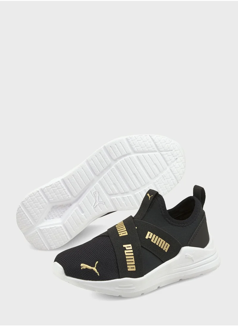 PUMA Kids Wired Run Slip On Flash