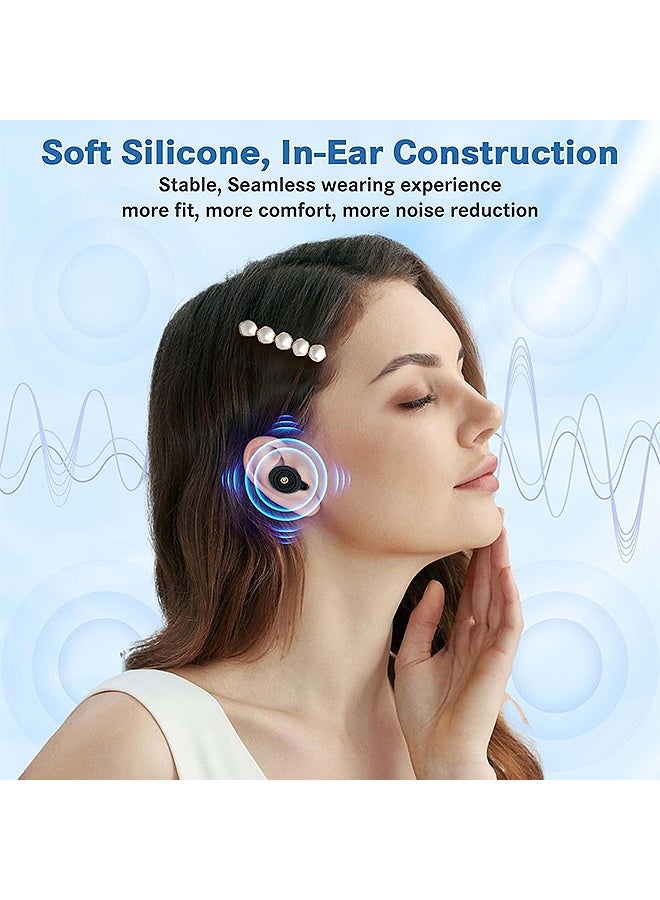 إم إكس إن 4 قطع مقابس للأذن، مقابس للأذن من السليكون للنوم مقابس للأذن قابلة لإعادة الاستخدام للحد من الضوضاء، 50 ديسيبل لتخفيف الضوضاء مقابس للأذن للعمل أثناء النوم (أسود) - Image 5