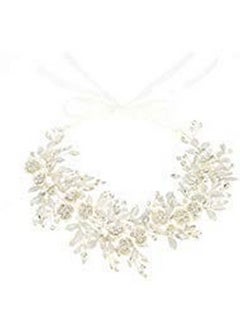 Handmade Bridal Headpiece For Wedding Pearl Crystal Bridal Headband Wedding Headband Hair Accessories For Women (B)