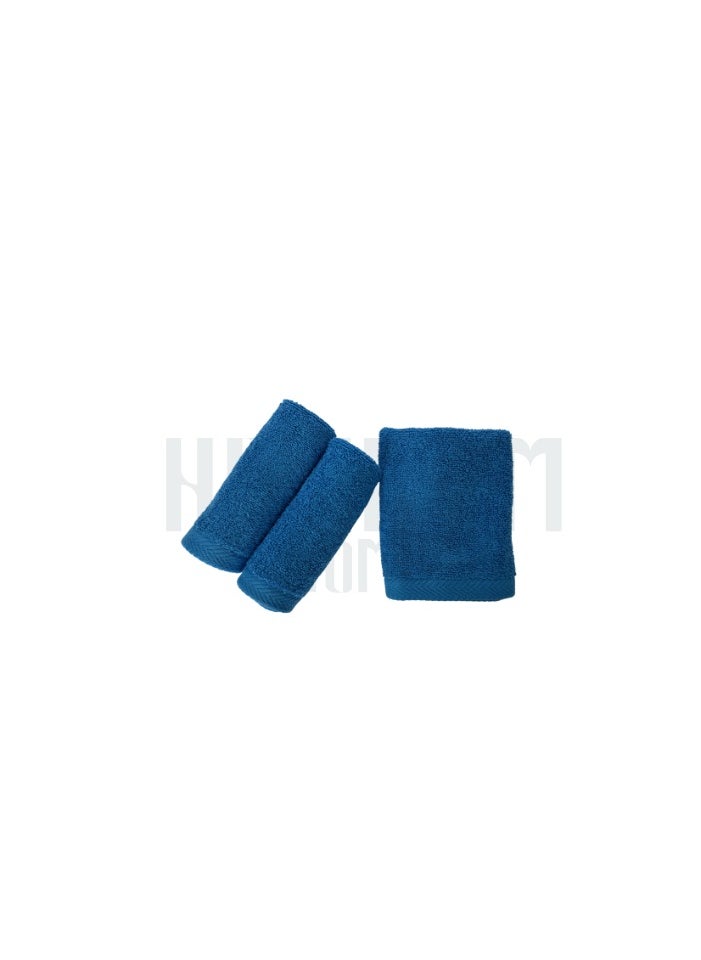 HAMMAM Towel 100% Cotton From Hammam Home 30*30 Color blue 