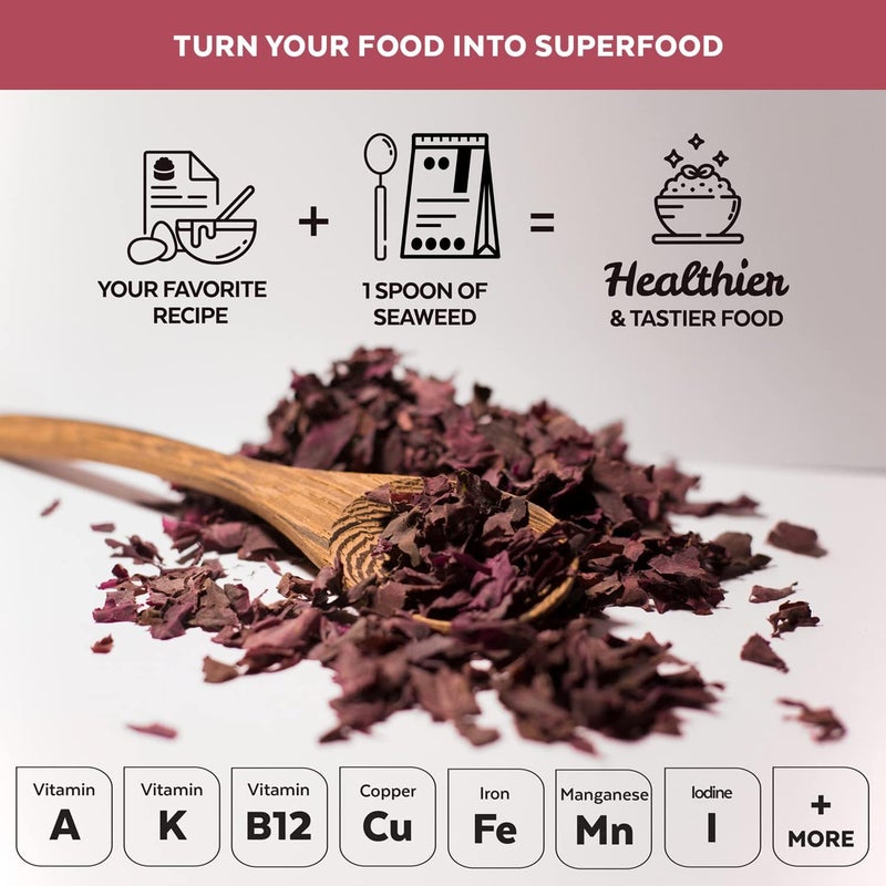 Numami Organic Atlantic Dulse Flakes - Premium Seaweed - Image 3