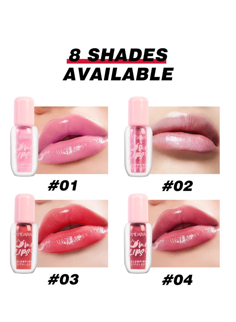 Handaiyan Lip Gloss Plumper Hydrating Moisturizing Long Lasting High Glossy Jelly Lip Stain Super Lustrous Balm Oil Tinted Treatment Lip Glow Glass Shine Glitter Makeup Colored Bright Lifter For Women Girls #07 - Image 5