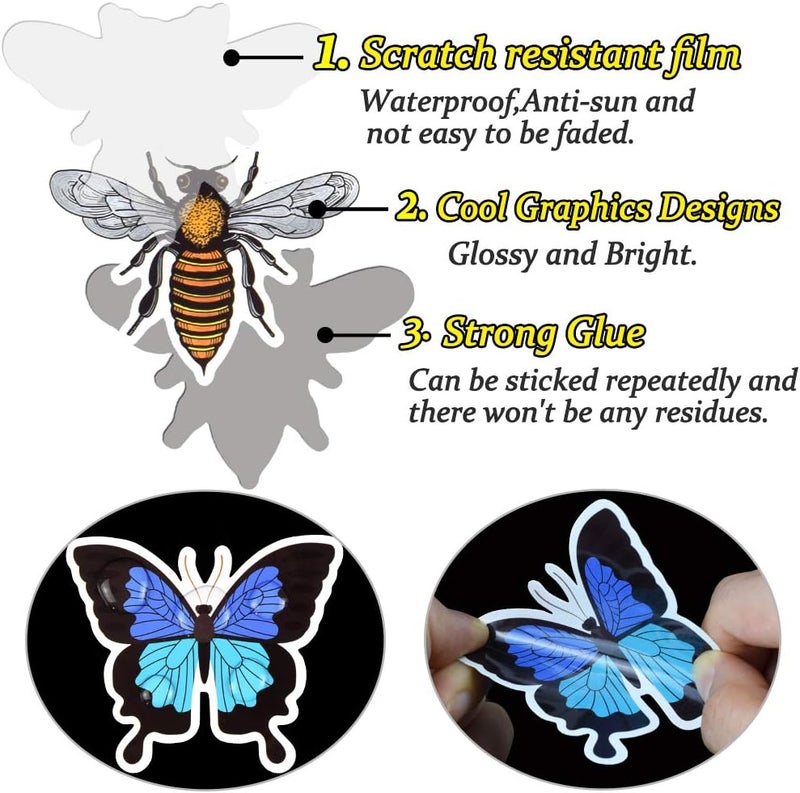 QTL Bug Stickers Insect Stickers for Kids Insect Stickers for Water Bottle Stickers for Boys Teens Waterproof Vinyl Stickers 50Pcs - Image 4